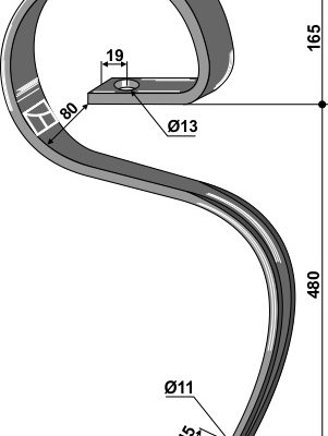 Harrow tine