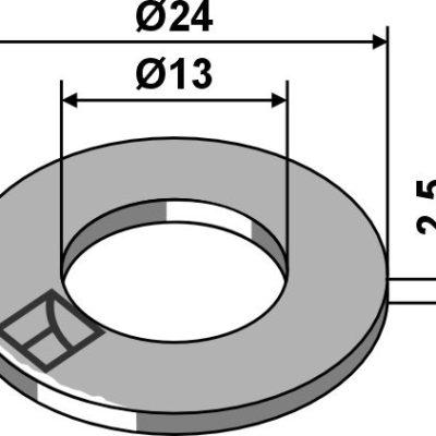 Washer Ø24x2,5xØ13