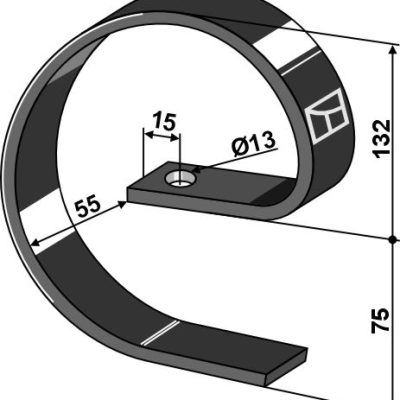 Reinforcing spring 45x10