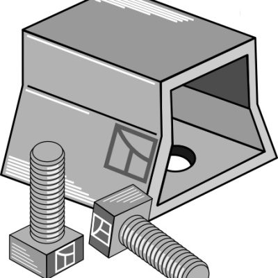 Clamp with bolts