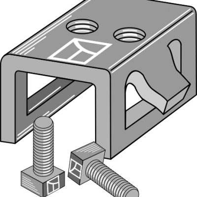 Clamp with bolts