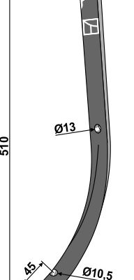 Brake tine 45x10