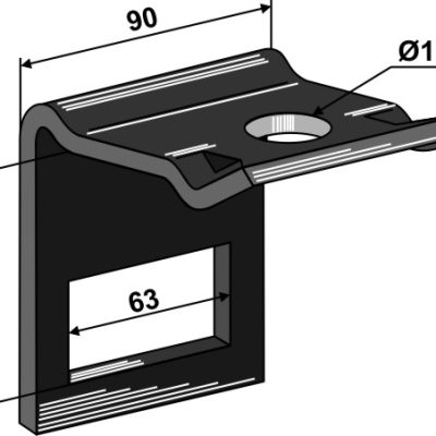 Clamp for tine 60х10