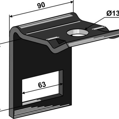 Clamp for tine 60х10