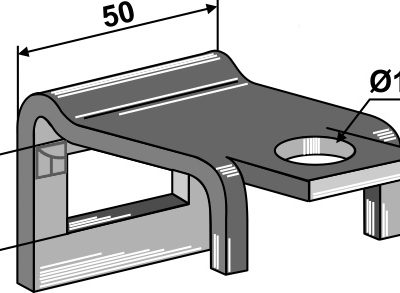 Clamp for  tine 32х12