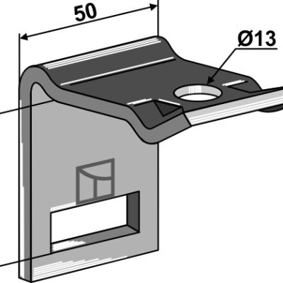 Clamp for tine 32x10