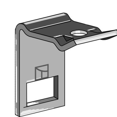 Clamp for  tine 32x10 with reinforcing spring 32x8