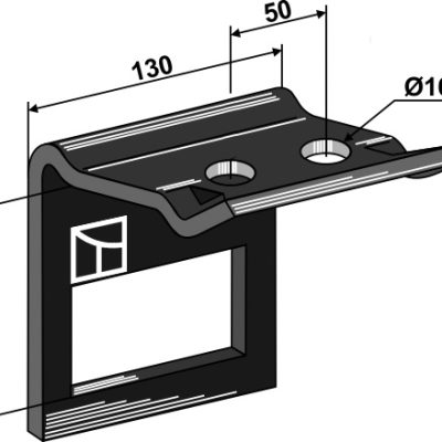 Clamp for tine 90x13