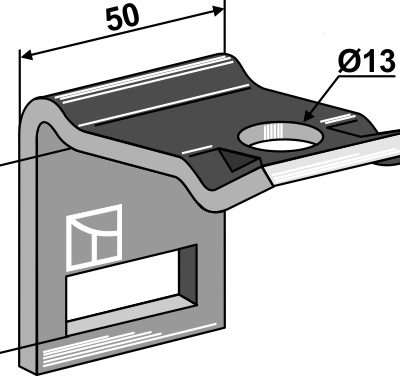 Clamp for  tine 32x10