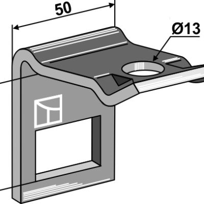 Clamp for  tine 32x10