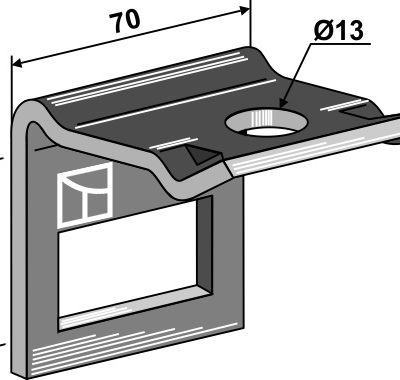 Clamps for tine 45x12