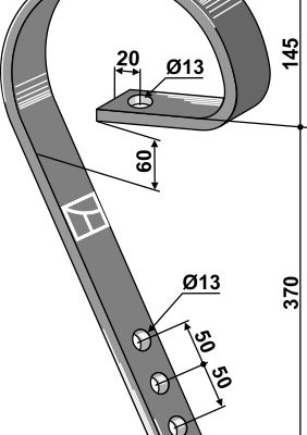 Brake tine 45x10