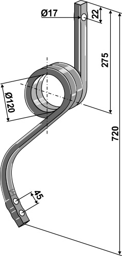 Track eradicator tine