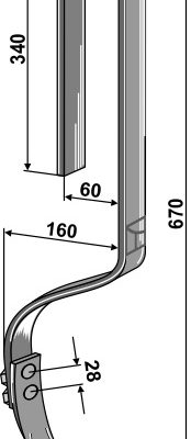 Track erdicator tine with share