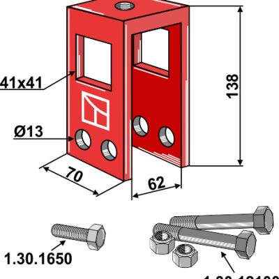 Holding device compl.