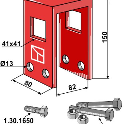 Holding device compl.