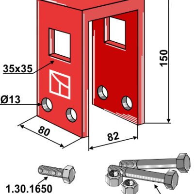 Holding device compl.