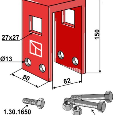 Holding device compl.