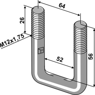 Stirrup bolt M12