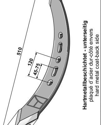 Twisted stubble point - left model