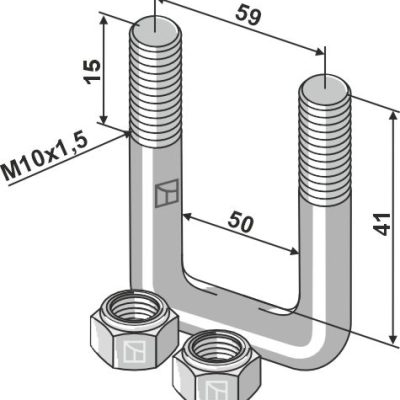 Stirrup bolt - M10x1,5