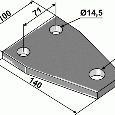 Plate 140x15x100
