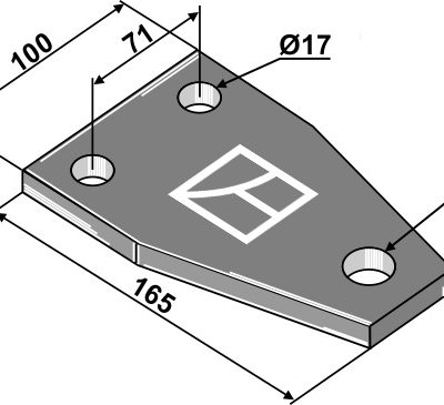 Plate 165x15x100