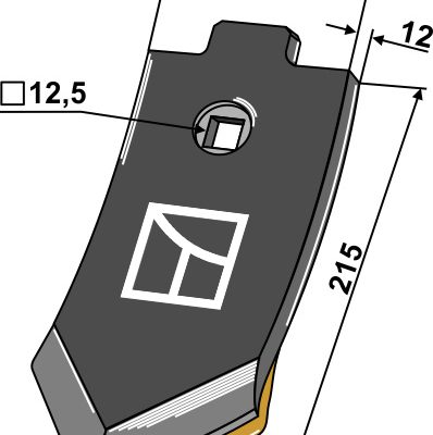 Point  - hard metal faced-back side