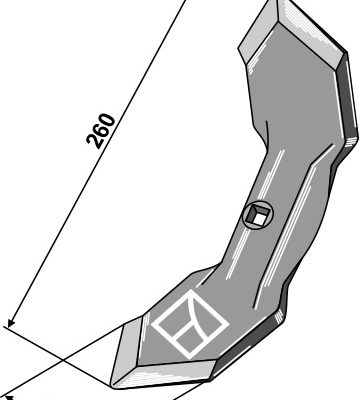 Cultivator share Fraudge 260mm