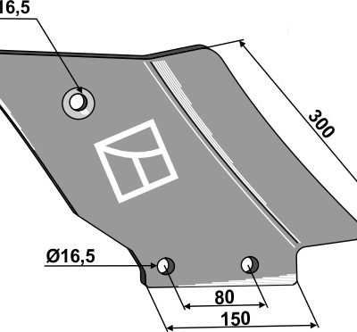 Counter-tine, right model
