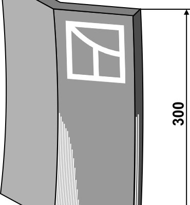 short stub end wear-cutting edge, left model