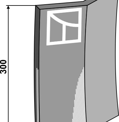 Short stub end wear-cutting edge, right model