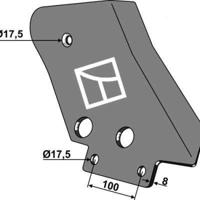 Counter-plate - right model