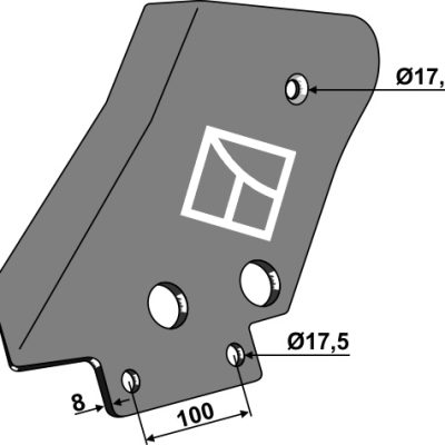 Counter-plate - left model