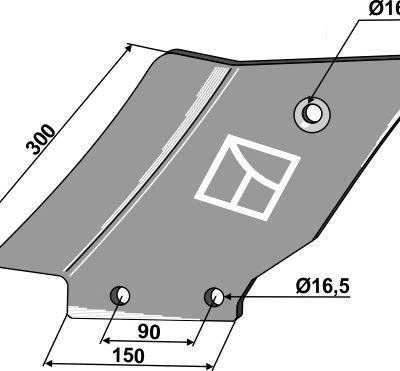 Counter-tine, left model