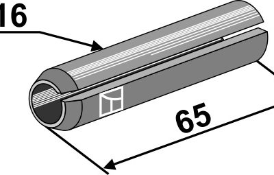 Dowel pin Ø16x65