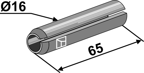 Dowel pin Ø16x65