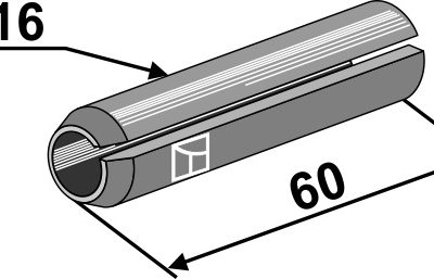 Dowel pin Ø16x60