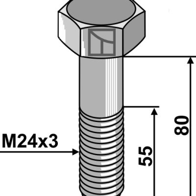 Bolt M24x3 - 8.8