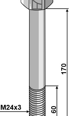 Bolt M24x3 - 8.8