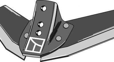 Stubble share 480mm - reinforced model