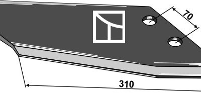 Replacement wings - typ Becker - reinforced model, right
