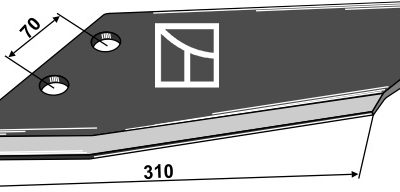 Replacement wings - typ Becker - reinforced model, left