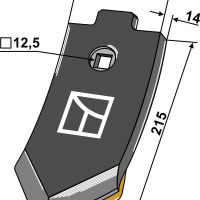Point  - hard metal faced-back side