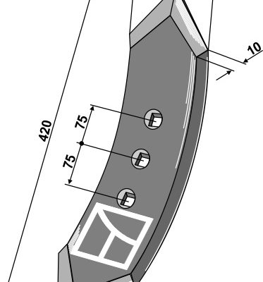 Centre stubble point