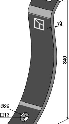 Guideboard 340x80mm