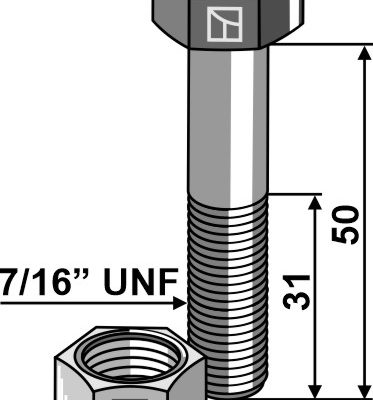 Bolt 7/16'' UNF