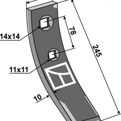 Centre stubble point
