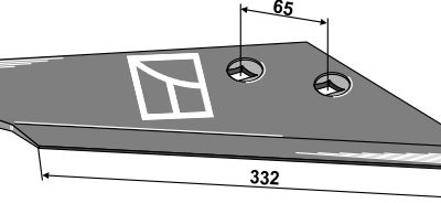 Replacement wing for stubble share, right