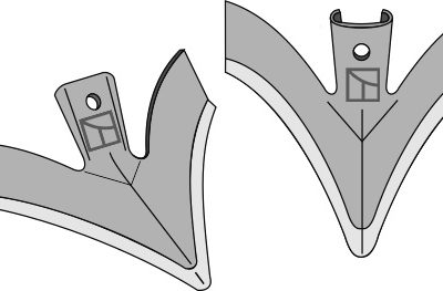Quick change klipped wing sweeps